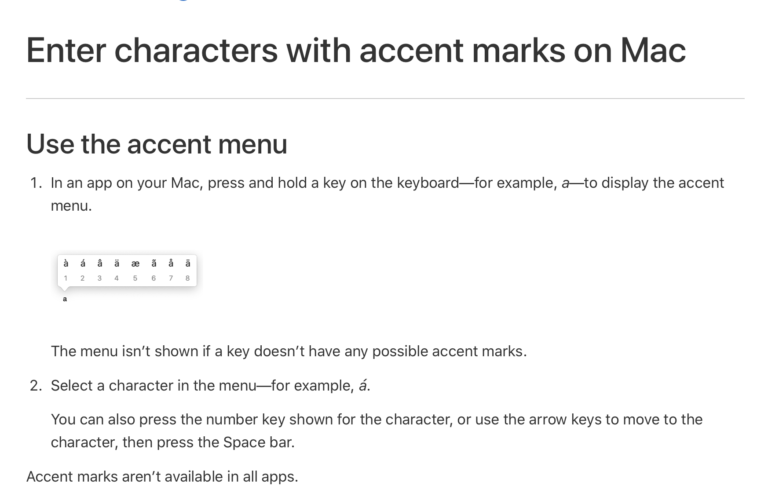 How to Add Accents to Characters on a Mac - Jennifer Zelazny